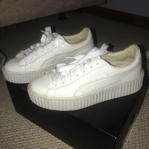White Puma Creepers by Rihanna, US womens 8